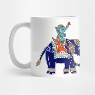 Madhubani elephants Father’s  Day Mug